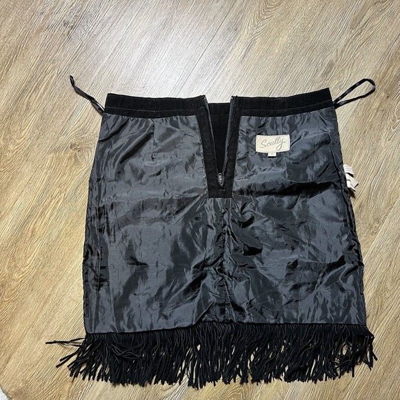 Scully Suede Skirt Women's Medium Leather Western Double Fringe Mini - Picture 9 of 15